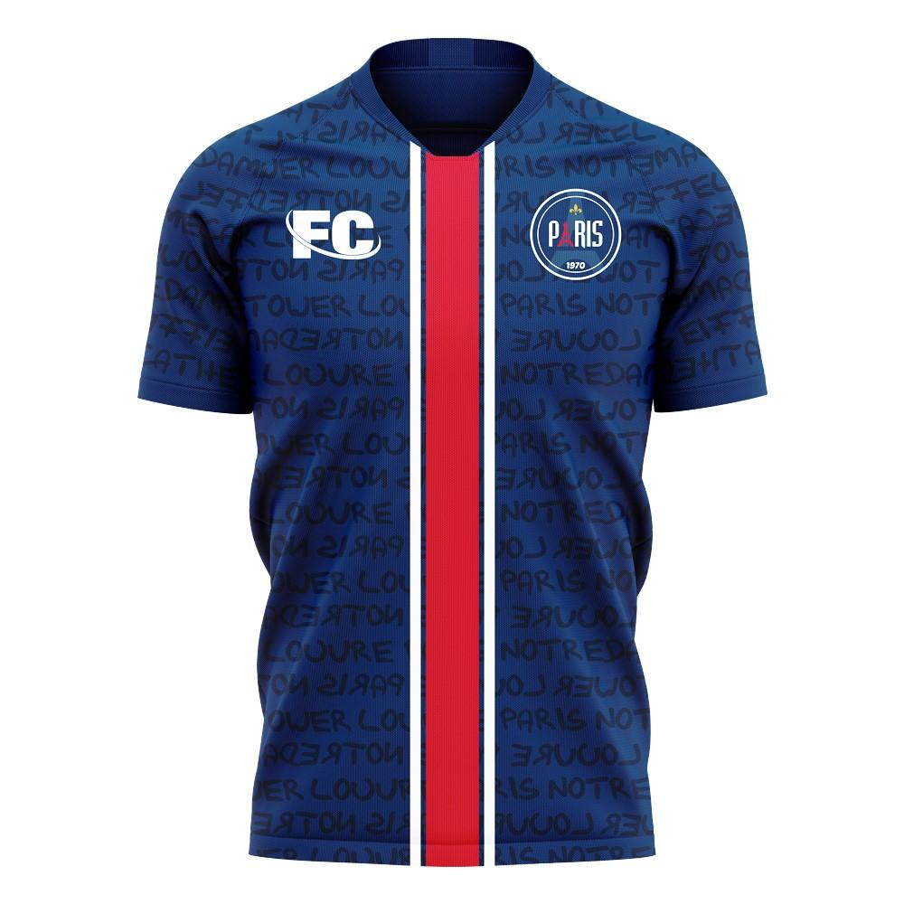 Paris 2020-2021 Home Concept Football Kit (Fans Culture) - Kids (Long Sleeve)