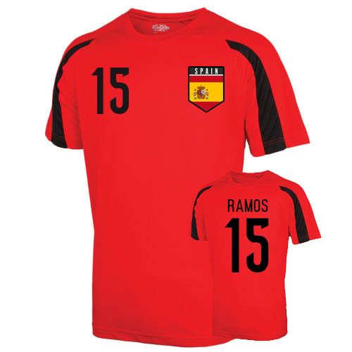 Spain Sports Training Jersey (ramos 15)