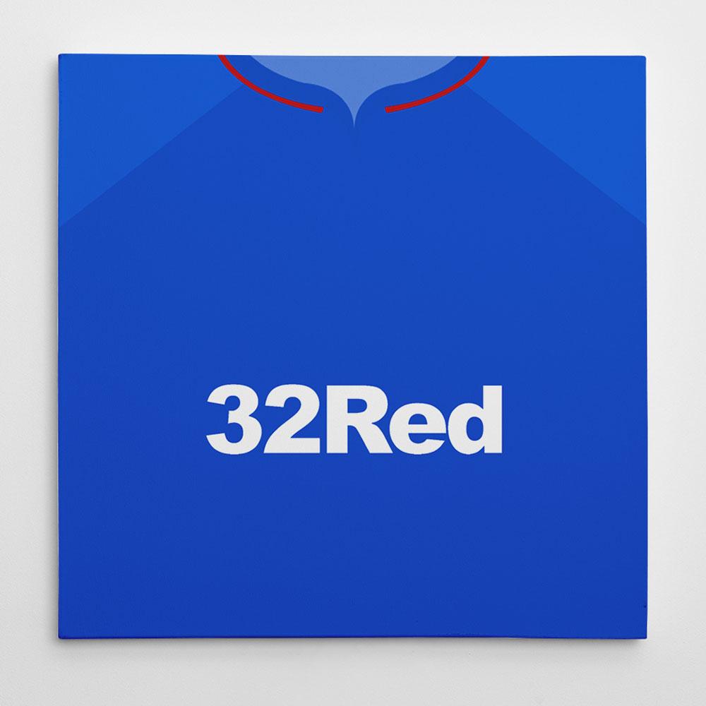 Rangers 18-19 Football Canvas Print