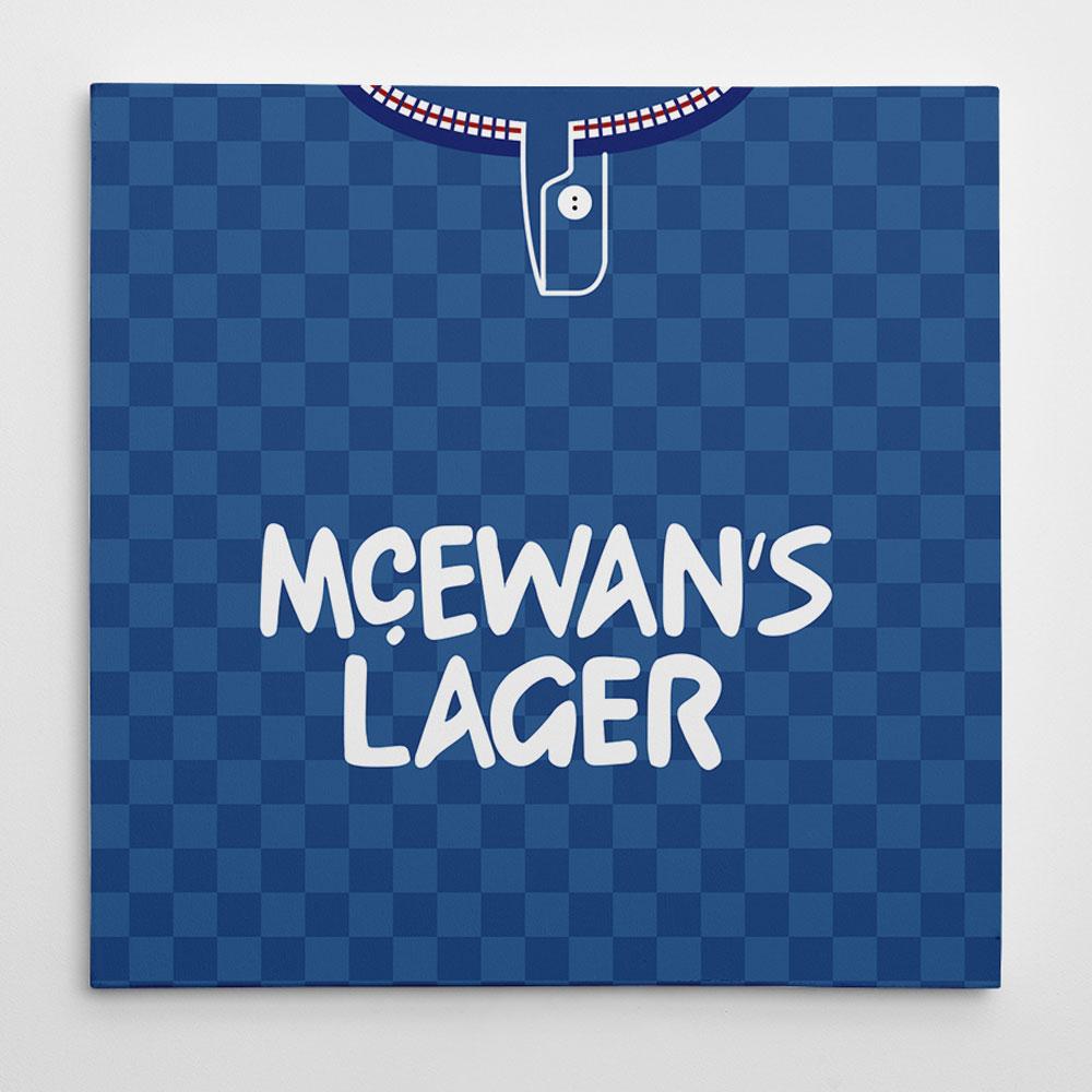 Rangers 1987 Football Canvas Print