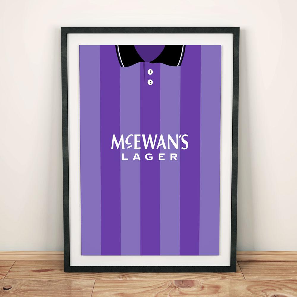 Rangers 1994-95 Football Shirt Art Print