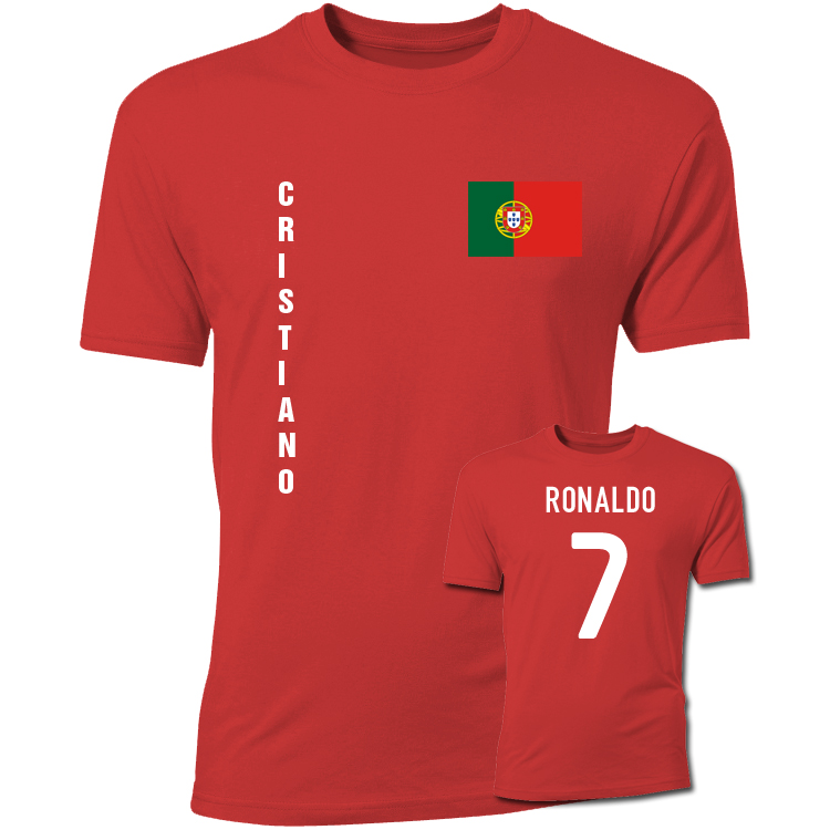 cristiano ronaldo red jersey