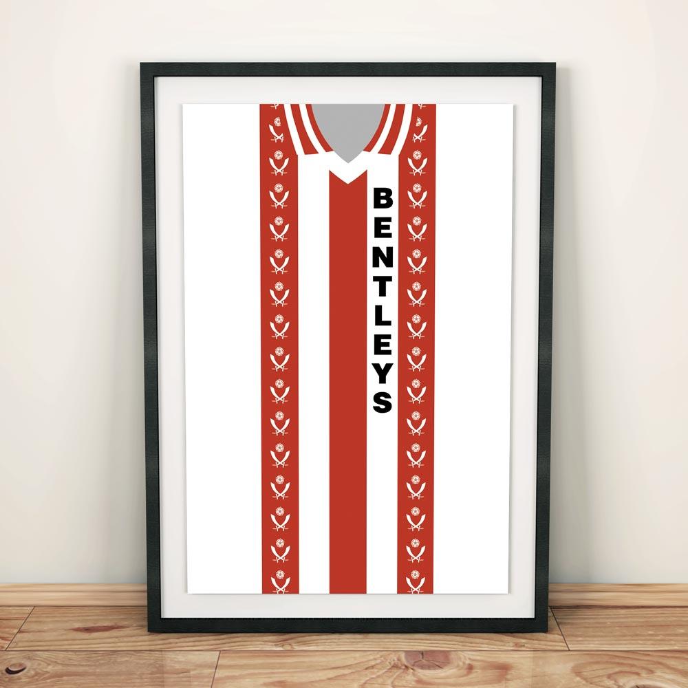 Sheffield United 1981-1983 Football Shirt Art Print
