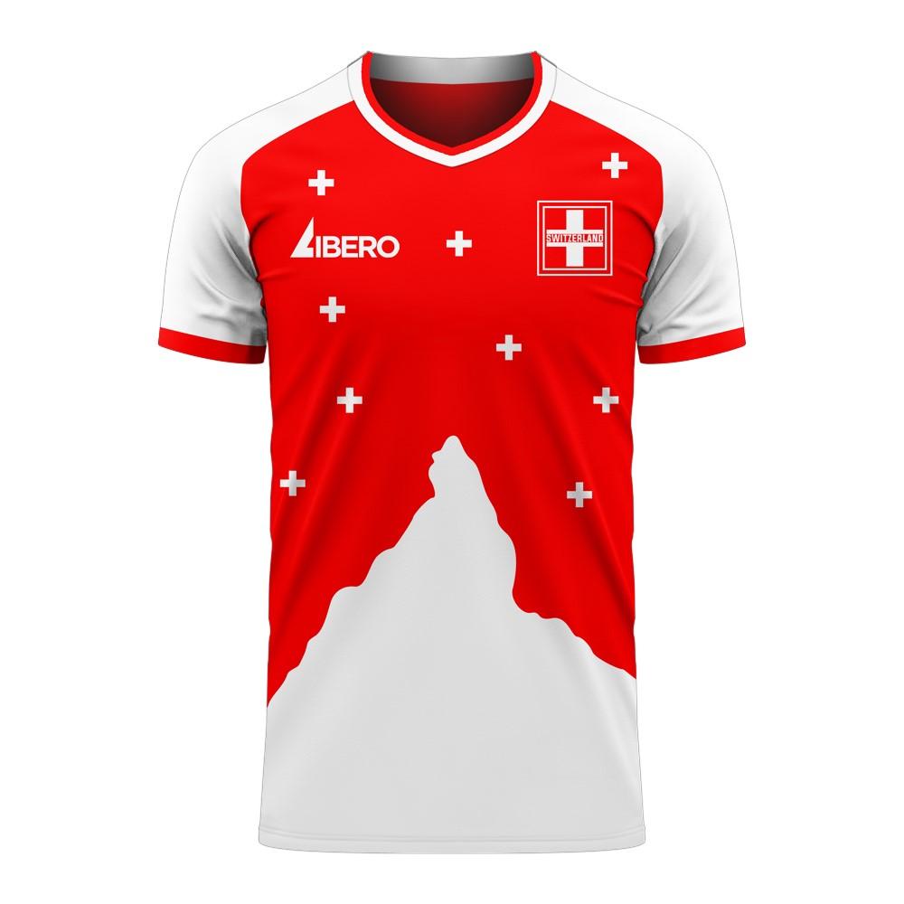 Switzerland 2020-2021 Home Concept Football Kit (Libero) - Little Boys