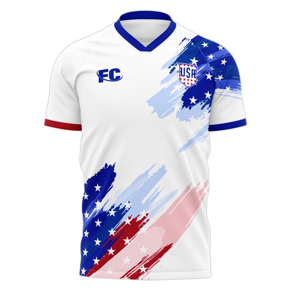 USA 2020-2021 Home Concept Kit (Fans Culture) - Adult Long Sleeve