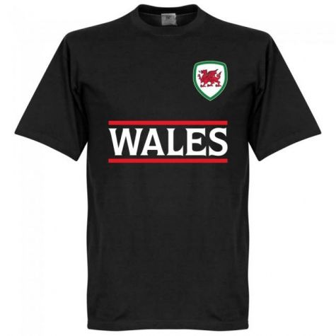 Wales Ramsey 10 Team T-Shirt - Black