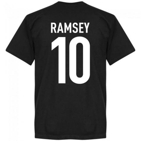 Wales Ramsey 10 Team T-Shirt - Black