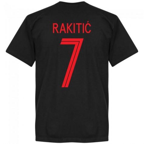 Croatia Rakitic 7 Team T-Shirt - Black
