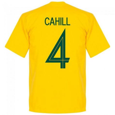 Australia Cahill 4 Team T-Shirt - Yellow