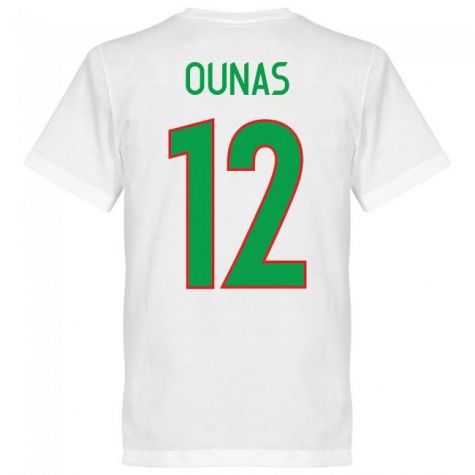 Algeria Ounas 12 Team T-Shirt - White