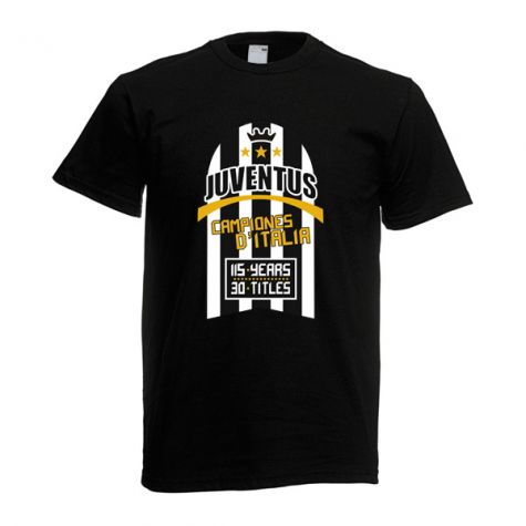 2012 Juventus Champions T-Shirt (Black) - Conte 1