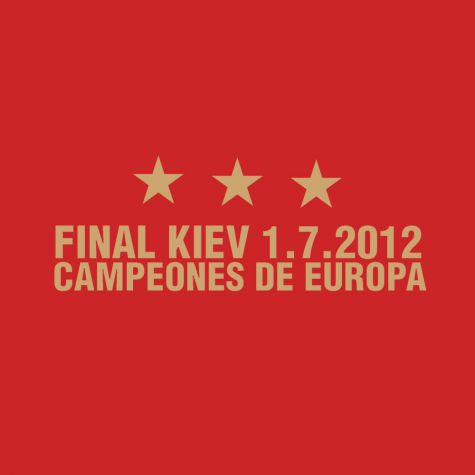 Spain Champions of Europe T-Shirt (Red)