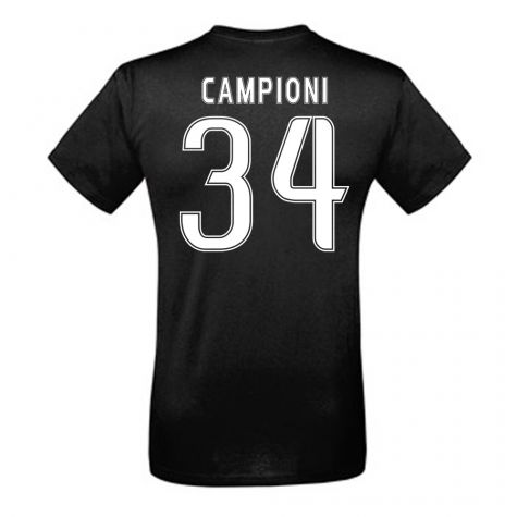 Juventus History Winners T-Shirt (Campioni 34) - Black