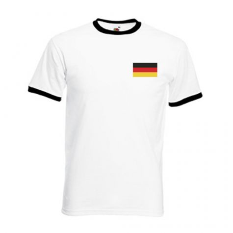 Mesut Ozil Germany Ringer Tee (white-black)