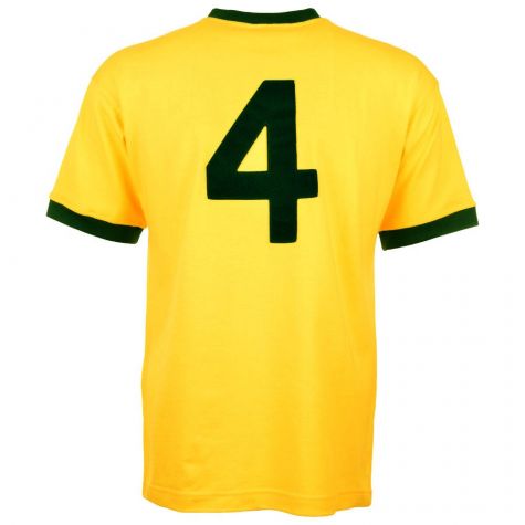Brazil 1970 World Cup Carlos Alberto Retro Football Shirt