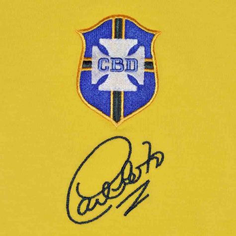 Brazil 1970 World Cup Carlos Alberto Retro Football Shirt