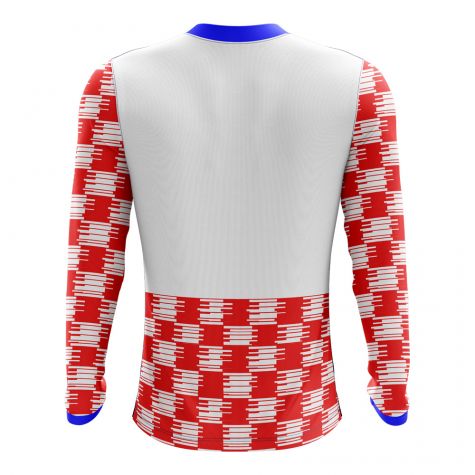 Croatia 2018-2019 Long Sleeve Home Concept Shirt (Kids)