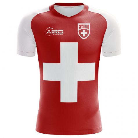 2023-2024 Switzerland Flag Concept Football Shirt (Xhaka 10) - Kids