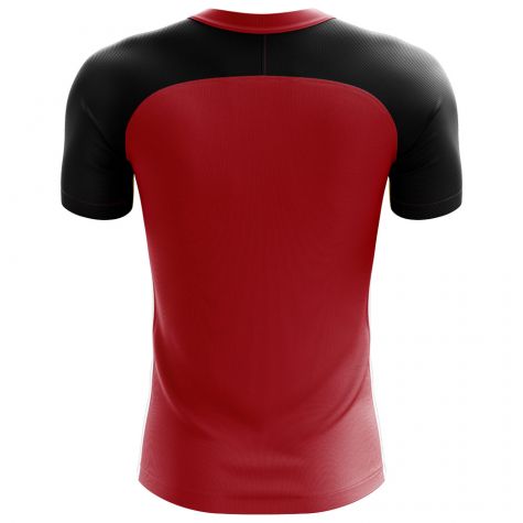 2025-2026 Albania Flag Concept Football Shirt - Kids (Long Sleeve)