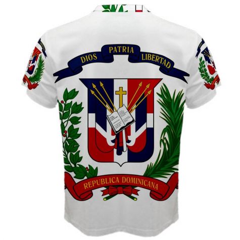 Dominican Republic Coat of Arms Sublimated Sports Jersey (Kids)