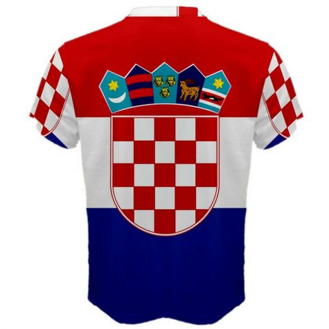 Croatia Flag Sublimated Sports Jersey (Kids)