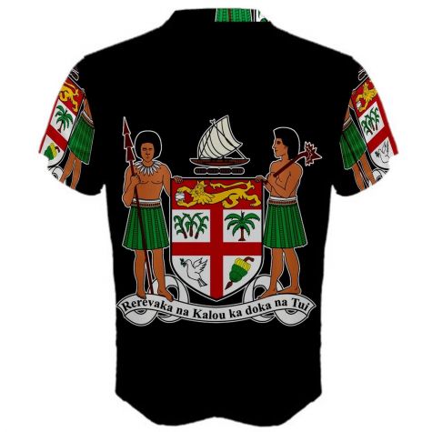 Fiji Coat of Arms Sublimated Sports Jersey (Kids)