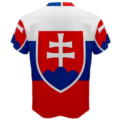 Slovakia Flag Sublimated Sports Jersey