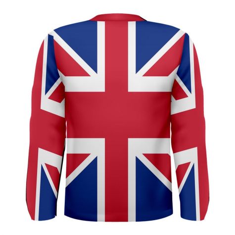 Great Britain Flag Long Sleeve Sublimated Sports Jersey