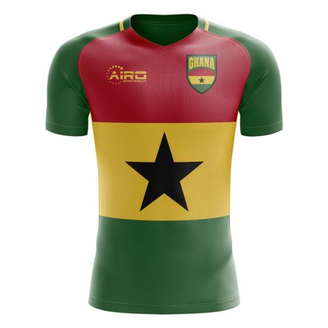 2023-2024 Ghana Flag Concept Football Shirt (J. Ayew 9) - Kids