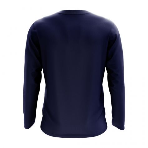 Cape Verde Core Football Country Long Sleeve T-Shirt (Navy)