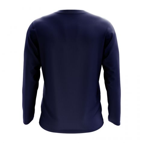 Chad Core Football Country Long Sleeve T-Shirt (Navy)