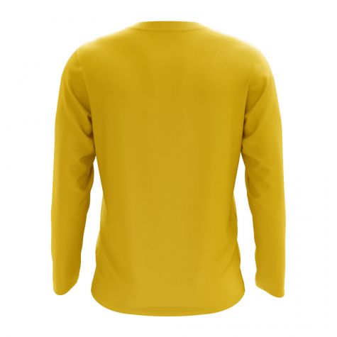 Moldova Core Football Country Long Sleeve T-Shirt (Yellow)