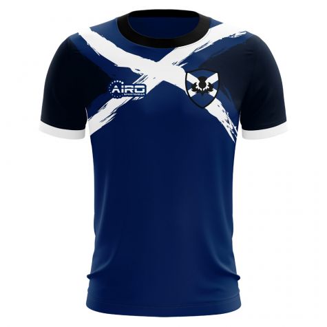 2020-2021 Scotland Flag Concept Football Shirt (D Fletcher 7) - Kids