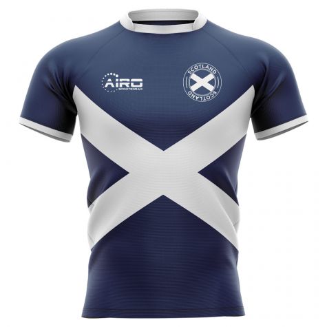 2023-2024 Scotland Flag Concept Rugby Shirt (Your Name)