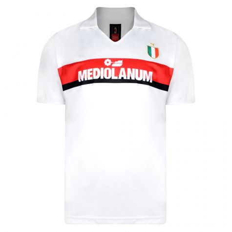 Score Draw Ac Milan 1988 Away Retro Football Shirt (VAN BASTEN 9)
