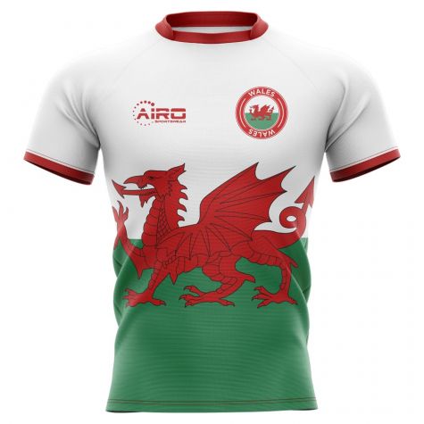 2023-2024 Wales Flag Concept Rugby Shirt (Warburton 7)