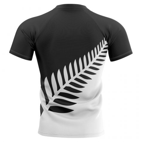 2025-2026 New Zealand All Blacks Fern Concept Rugby Shirt - Womens