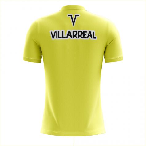 2025-2026 Villarreal Concept Training Shirt (Yellow) - Kids (Long Sleeve)