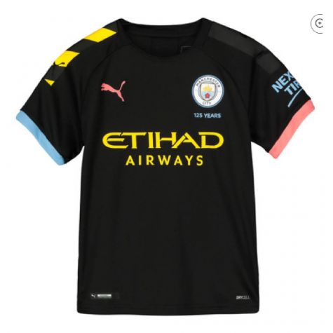 2019-2020 Manchester City Puma Away Football Shirt (Kids) (Houghton 6)