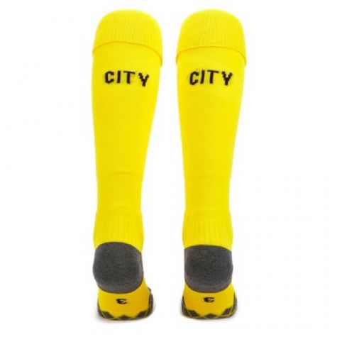 Manchester City 2019-2020 Third Goalkeeper Socks (Yellow) - Kids