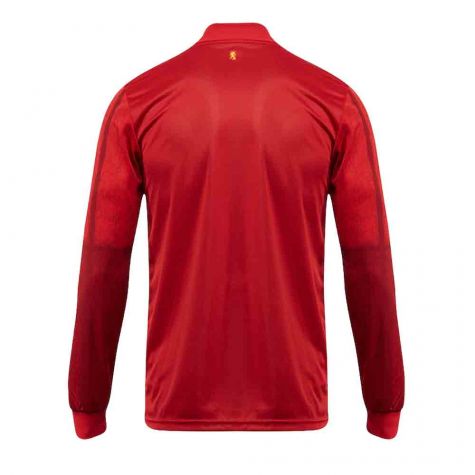 2020-2021 Spain Home Adidas Long Sleeve Shirt (DAVID VILLA 7)
