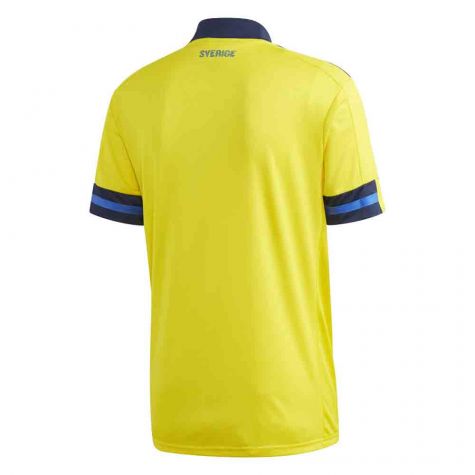 2020-2021 Sweden Home Adidas Football Shirt (LARSSON 15)