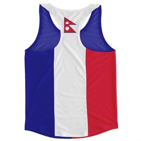 Nepal Flag Running Vest