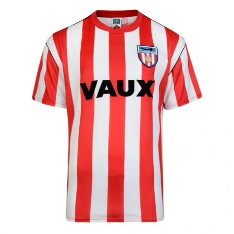 Score Draw Sunderland 1990 Retro Football Shirt (Quinn 9)