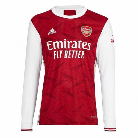 2020-2021 Arsenal Adidas Home Long Sleeve Shirt (THOMAS 18)