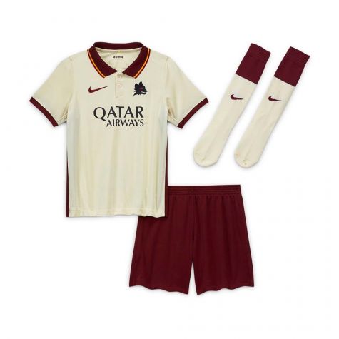 2020-2021 AS Roma Away Nike Little Boys Mini Kit (CAFU 2)