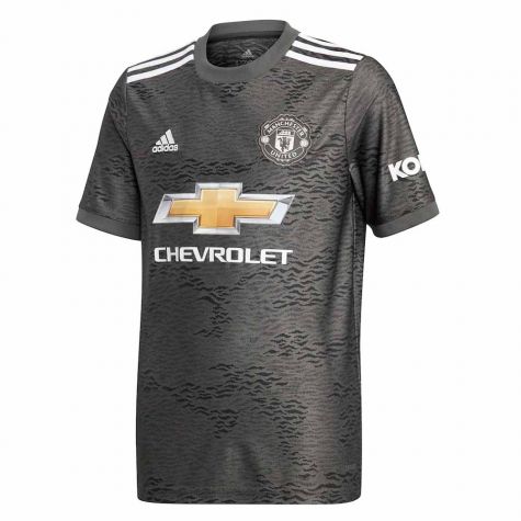 2020-2021 Man Utd Adidas Away Football Shirt (Kids) (VAN DE BEEK 34)