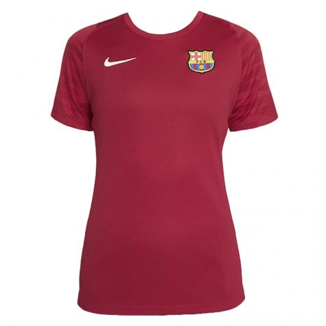 2021-2022 Barcelona Training Shirt (Noble Red) - Womens (MESSI 10)