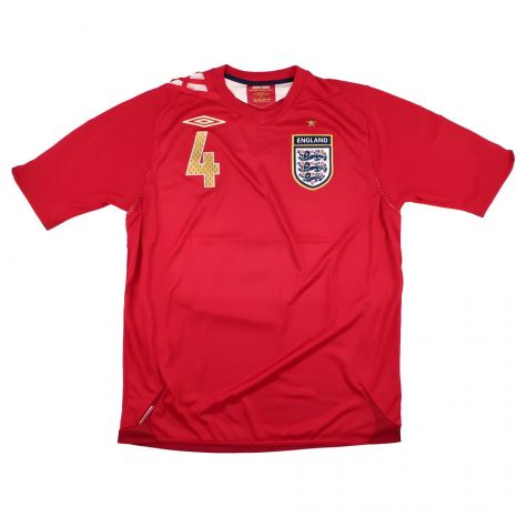 England 2006-08 Away (M) Gerrard #4 (Excellent)