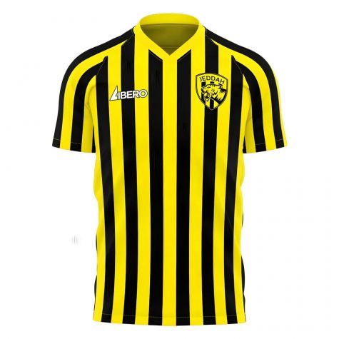 Al-Ittihad 2023-2024 Stripe Home Concept Football Kit (Libero) (Benzema 9)